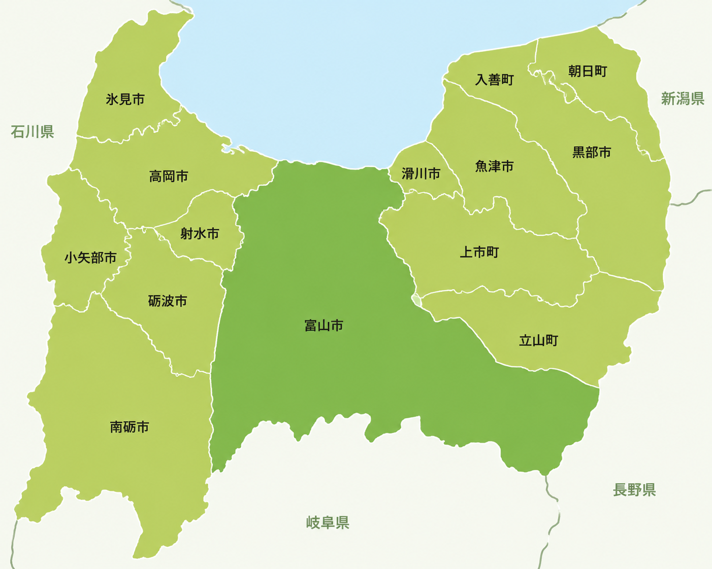 富山県マップ