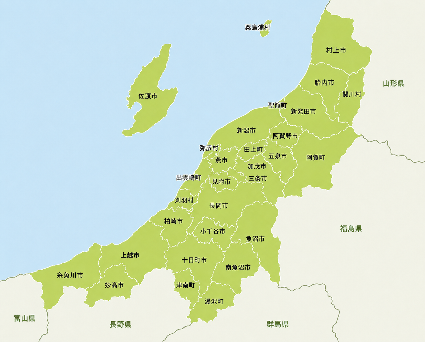 新潟県マップ